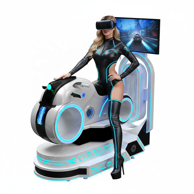 Indoor VR Motorcycle Racing Simulation 360 9d Cinema and Ride Equipment Game Play Station with Over 100 Location Maps