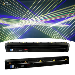 AOPU RGB a todo Color DJ luz láser telón de fondo luz 8 ojos Led cabeza móvil <span class=keywords><strong>Lase</strong></span> <span class=keywords><strong>R</strong></span> luces para club nocturno - Product Image 1