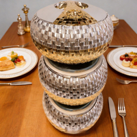 Ensemble de 3 casseroles isothermes de luxe de 4L, 5L et 6L pour le transport, le maintien au chaud et le stockage des aliments, idéal pour la maison et le camping