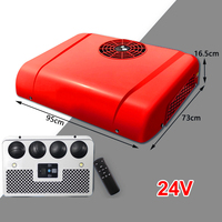 Ultra-mince 24V camion Parking climatiseur électrique onduleur 12V intégration caché toit voiture refroidissement Conversion pour RV Parking