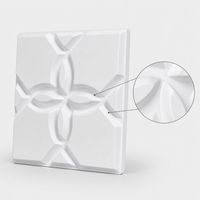 Panneau mural 3D en PVC imperméable, motif floral en relief, panneaux muraux décoratifs, revêtement mural intérieur pour hall d'hôtel et espace commercial