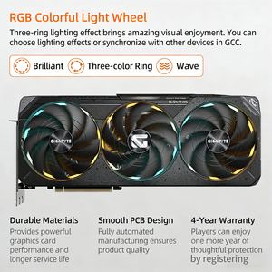NOUVEAU GIGABYTE GPU GeForce RTX 5080 GAMING OC 16G GDDR7 Composants d'ordinateur de jeu de bureau <span class=keywords><strong>en</strong></span> stock - Product Image 4