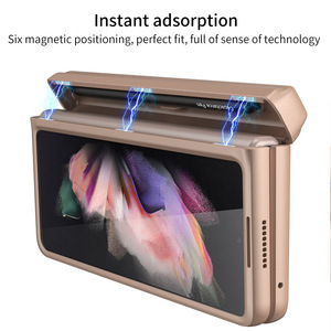 สําหรับ<span class=keywords><strong>Samsung</strong></span> <span class=keywords><strong>ZFold2</strong></span> รวมทุกอย่างพับโทรศัพท์มือถือกรณีFrosted Flipบานพับปากกาแม่เหล็กกล่องปากกาW21 ส่วนบุคลิกภาพ - Product Image 6