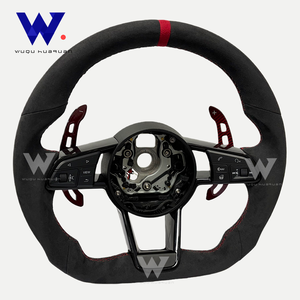 Volant de direction magnétique en peau de cerf pour <span class=keywords><strong>Audi</strong></span> A1 A3 A4 A5 A6 A7 C6 C7 S3 S4 S5 S7 <span class=keywords><strong>Q3</strong></span> Q5 Q7 SQ5 <span class=keywords><strong>RS</strong></span> RS3 RS5 RS6 B8 B9 8P R8 TT - Product Image 6