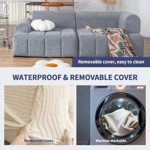 أريكة فوم مقطعية من وحدات مفرغة ، أريكة إسفنجية مضغوطة مقطعية لغرفة المعيشة - Product Image 4