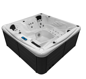 Bañera de hidromasaje para 5 personas, spa familiar sexy, bañera de hidromasaje acrílica, portátil, Led, chorro de aire, Whirlpool - Product Image 1