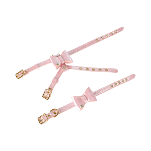 Guinzaglio per Animali in Pelle con Strass Rosa Morbido e Confortevole per Cani e Gatti Elegante per Passeggiate e Corse - Product Image 6