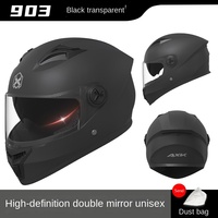 Casque de moto électrique unisexe toutes saisons avec double visière certifiée 3C, idéal pour la conduite hivernale et chaude