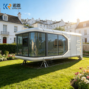 Capsule spatiale mobile de luxe avec pods modernes et cuisine intégrée – Hôtel-resort mobile de glamping, petite <span class=keywords><strong>maison</strong></span> portable - Product Image 2
