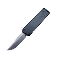 Couteau de camping, d'urgence, de pêche et de chasse de qualité supérieure, en acier inoxydable super tranchant, avec manche en aluminium, fabrication OEM, pointe en forme de goutte.