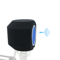 Rayyu F-7 Blue, filtre anti-pop portable, coupe-vent et insonorisant pour microphone, pour l'enregistrement