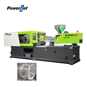 Machine de moulage par injection de plastique acrylique ABS de petite taille Powerjet <span class=keywords><strong>200</strong></span> tonnes pour boîte cosmétique murale à vis - Product Image 1