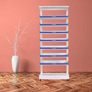 Ows Steel Medicine Rack 1.2mm Thickness Multi Tier With Sliding <b>Tracks</b> For Clinic Pharmacy - Product Image 2