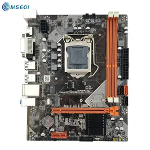 Micro ATX B75主板LGA 1155组合，带VGA、高清、MI、DVI、M.2 NVME和COM端口