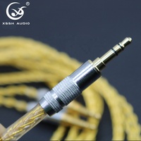 Câble audio stéréo équilibré YIVO XSSH Hi-End 3,5 mm, tressé souple, répartiteur 1 vers 2, pour double haut-parleur, microphone, écouteurs, DIY