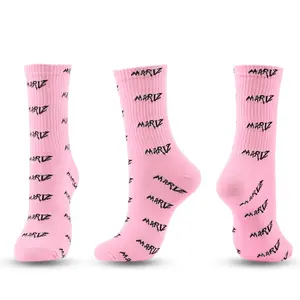 Дешевые оптовые Oem дизайнерские индивидуальный дизайн собственного логотипа мужские спортивные носки под заказ бамбуковые хлопковые носки для женщин