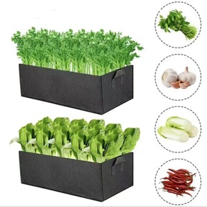 Sac de culture rectangulaire pour balcon, <span class=keywords><strong>pot</strong></span> de fleurs et légumes, en tissu non tissé, écologique et biodégradable, pour pépinière extérieure - Product Image 3
