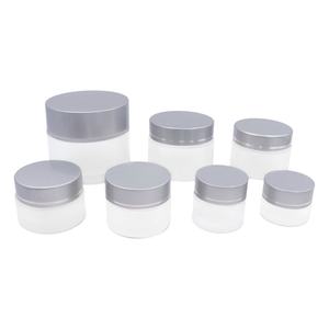 Pot en verre cosmétique de haute qualité 5g 10g 20g 30g 50g 100g, pot en verre givré avec couvercle, logo personnalisé - Product Image 6