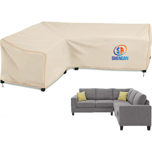 Copertura <span class=keywords><strong>per</strong></span> Mobili da Giardino a Forma di L, Impermeabile e Antivento, Telo Protettivo <span class=keywords><strong>per</strong></span> <span class=keywords><strong>Divani</strong></span> Angolari e Lounge da Esterno - Product Image 1