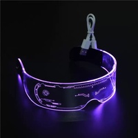 Ylaire Vente Chaude LED Light-Up Party Lunettes Drôle En Stock Lunettes Rougeoyantes pour la Décoration du Festival