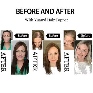 613 Blonde 100% vrais cheveux humains postiche pour femmes avec matériau de Base en soie cuticule vierge alignée 4x5 5x6 haut en soie cheveux Topper - Product Image 5