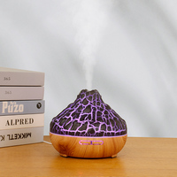 Nouveau diffuseur d'arômes volcanique 2023 pour bureau à domicile, télécommande, volume de brume réglable, sept couleurs, pulvérisation 300 ml, usage domestique
