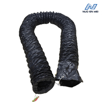 Tuyau flexible antidéflagrant de 16 pouces (400 mm), portable, antistatique, pour évacuation des fumées et explosions