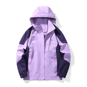 Autumn &amp; Spring Outdoor Sport Hooded Jacket Waterproof &amp; Windproof Zipper Closure Breathable Mountaineering <strong>Suit</strong> for Couples - Product Image 6