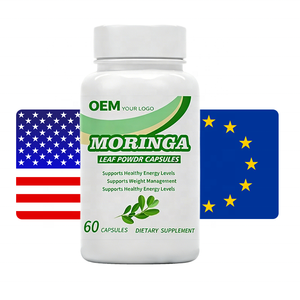 Cápsulas de Extracto de Moringa Vegana 100% a Base de Plantas, Cumple con las Normas de la UE, Etiquetado y Empaquetado Personalizados, Suplemento Apto para Veganos - Product Image 1