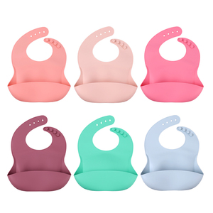 Lohas 2022 doux Non toxique doux imperméable lavable bébé sucette bavoir en silicone - Product Image 1