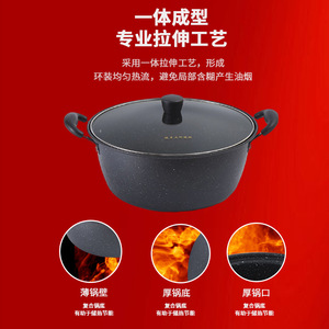 Maifan Stone Soup <b>Pot</b> 5L Non-Stick <b>For</b> Gas And <b>Induction</b> Cookers - Product Image 3