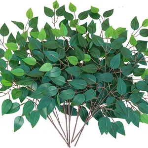 도매 가격 가지 나무 잎 인공 ficus 나무 녹색 잎