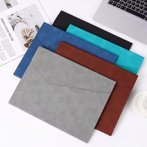 Factory Custom <b>A4</b> Vertical Storage <b>File</b> Bag Business Office Pu Leather Waterproof Contract Document <b>File</b> Folder - Product Image 1