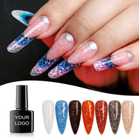 Yidingcheng Salon de manucure Grossistes OEM Marque privée Paillettes de neige Colorées Vernis à ongles semi-permanent en gel