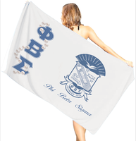 Serviettes de plage personnalisées de haute qualité avec logo, motif estival, pour la Sororité Order of the Eastern Star – Vente en gros pour les Sororités Nationales