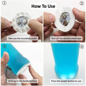 ที่รองแก้ว LED เรืองแสงสำหรับงานเลี้ยงแต่งงานบาร์คริสต์มาสบ้านผับขวดแก้ว - Product Image 4