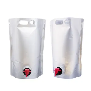 Factory Custom Sauce Juice Drink Cosmetic Storage Stand Up Zipper Spout Bag Liquid Pouch With Valve And Cover