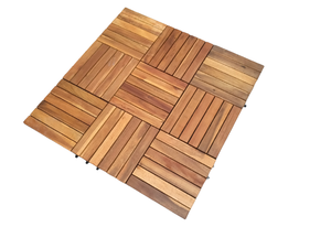 กระเบื้องพื้นไม้คุณภาพสูง ขนาด 30 x 30 ซม. สำหรับภายนอกและภายในอาคาร ระเบียง ลานบ้าน สวน ติดตั้งง่าย กันน้ำ กันลื่น ได้รับการรับรอง - Product Image 2
