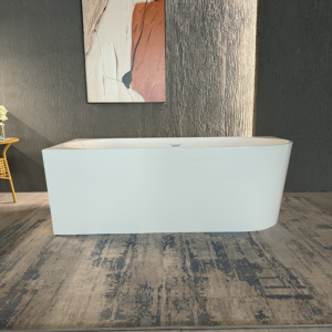 La surface carrée à bords étroits de Suly Merlin contre le <span class=keywords><strong>mur</strong></span> est une <span class=keywords><strong>baignoire</strong></span> en acrylique autoportante plate Bain à remous - Product Image 6