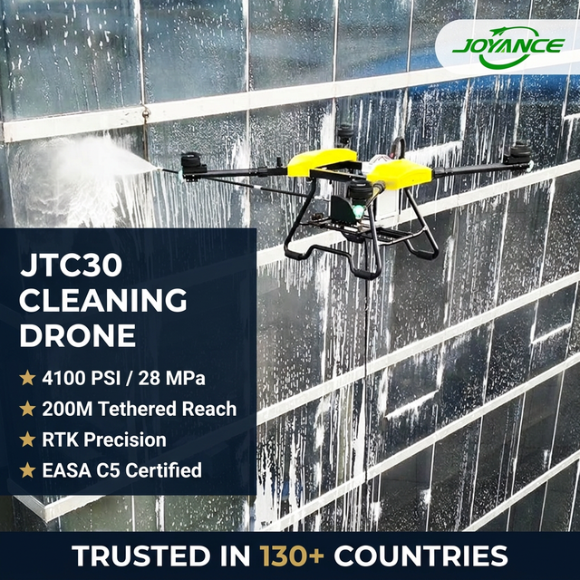 Joyance Commercial Cleaning Drone with Camera LED Lights Remote Control Hand Control & App Control for Professional Use