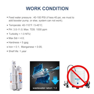 Acqua domestica portatile Ro depuratore di acqua di trattamento <span class=keywords><strong>acquario</strong></span> sistema di <span class=keywords><strong>osmosi</strong></span> <span class=keywords><strong>inversa</strong></span> per la barriera corallina serbatoio con carbone attivo - Product Image 6