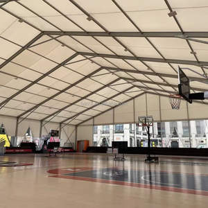 Marco de aluminio de fácil instalación, cubierta de campo de tenis de pádel, tienda de techo, cancha de baloncesto, construcción de cancha de fútbol sala - Product Image 5