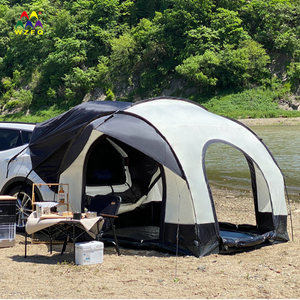 Abris personnalisé Minivan <span class=keywords><strong>tente</strong></span> <span class=keywords><strong>de</strong></span> <span class=keywords><strong>toit</strong></span> Suv couverture grand glamping imperméable dôme cabine voiture tentes pour tentes camping en plein air - Product Image 3