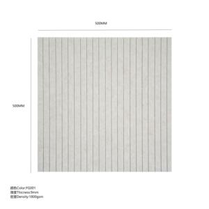 Panneau acoustique 600 mm x 600 mm en fibre de polyester, panneaux absorbants du son pour bureau et intérieur - Product Image 4