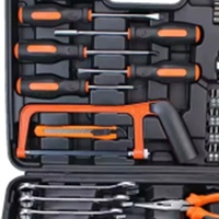 Juego de Herramientas para el Hogar de 91 Piezas, Kit Profesional con Llave de Tubo, Martillo y Alicates para Reparaciones Domésticas y Mantenimiento DIY