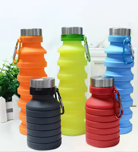 Silicone Water <b>Bottle</b> Eco Friendly Outdoor Sports Camping Hiking Sports Collapsible Silicon Water <b>Bottle</b> - Product Image 3