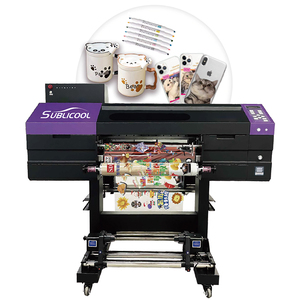 Impresora UV DTF de rollo a rollo para etiquetas metálicas, pegatinas, botellas, tazas, fundas de teléfono, película AB de 60 cm I1600 - Product Image 5