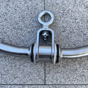 <span class=keywords><strong>Barra</strong></span> de rizos cromada de 28 pulgadas, juego de accesorios de cable para tríceps, <span class=keywords><strong>barra</strong></span> giratoria recta extraíble hacia abajo <span class=keywords><strong>con</strong></span> colgador giratorio - Product Image 4