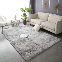 Hot Selling Wilson Fluffy Shaggy Wool/Silk Antimicrobial Non-slip Rubber Backing Medium Pile Rectangle Carpet Soft Area Rugs