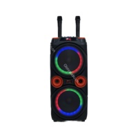 Dj Jack Enceintes de cinéma maison et systèmes audio domestiques Boomer Music Alimentation par batterie PA avec Subwoofer Ouffeur Haut-parleur Boombox Basike